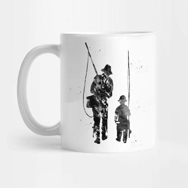 Father And Son Fishing by erzebeth